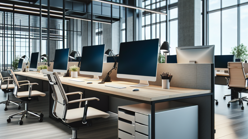 Zalety i zastosowania biurek na kółkach w przestrzeni biurowej