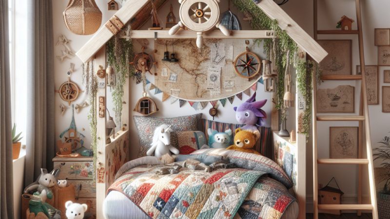 Stwórz przestrzeń pełną przygód z łóżkiem domek dla dzieci