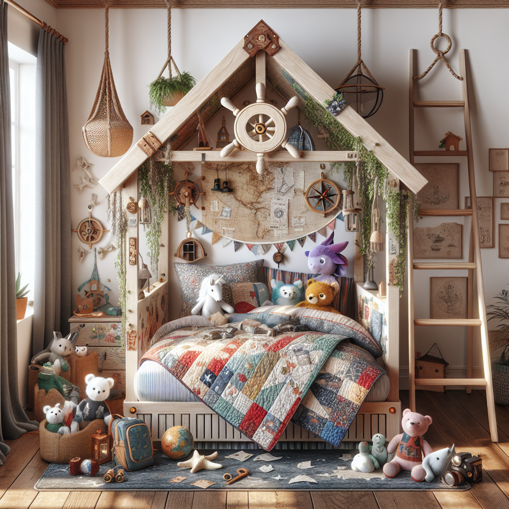 Stwórz przestrzeń pełną przygód z łóżkiem domek dla dzieci