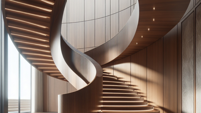 Gotowe schody zabiegowe – szybki sposób na funkcjonalną i estetyczną klatkę schodową