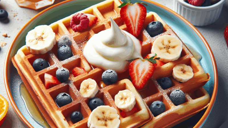 Przepis na gofry dla dzieci – pyszne, delikatne i mniej cukru