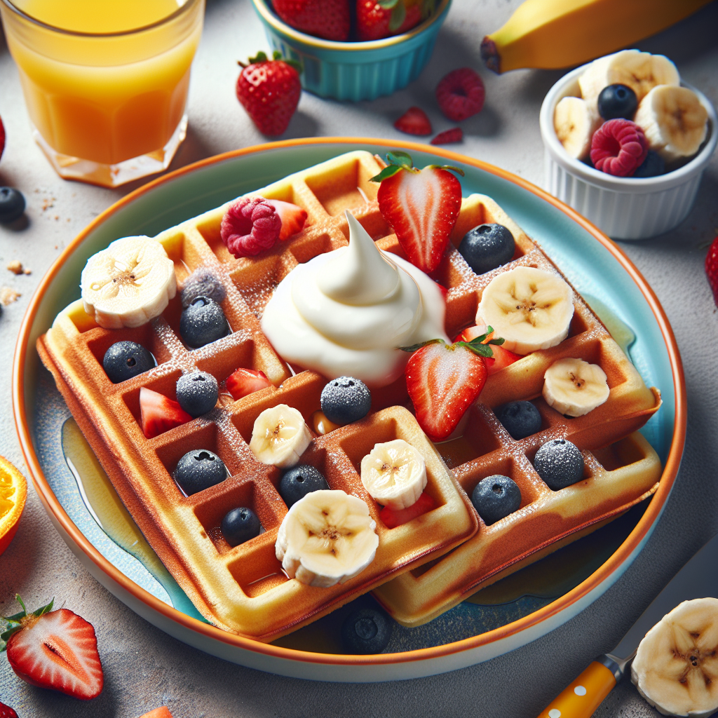 Przepis na gofry dla dzieci – pyszne, delikatne i mniej cukru