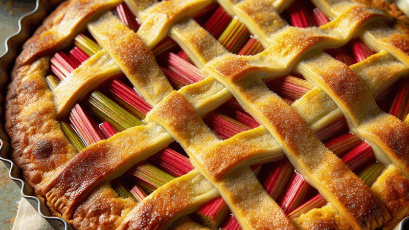 Przepisy na ciasta rabarbarowe – kwaśna nuta w słodkich wypiekach
