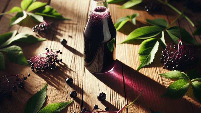 Prosty przepis na sok z czarnego bzu – domowa odporność w butelce
