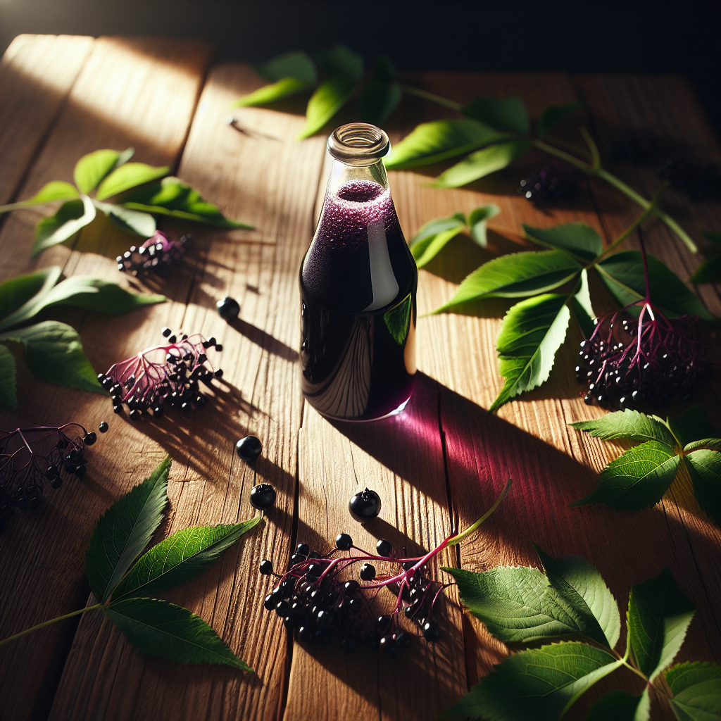 Prosty przepis na sok z czarnego bzu – domowa odporność w butelce