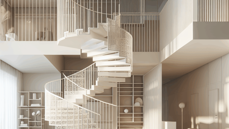 Schody ażurowe w aranżacji wnętrz. Lekkość i design w praktyce